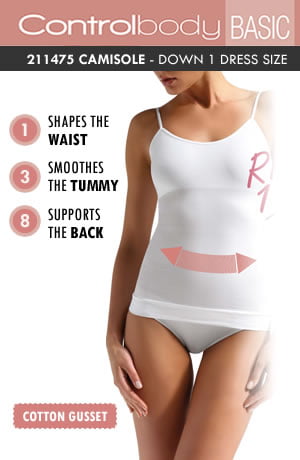 Control Body 211475 Shaping Camisole Bianco