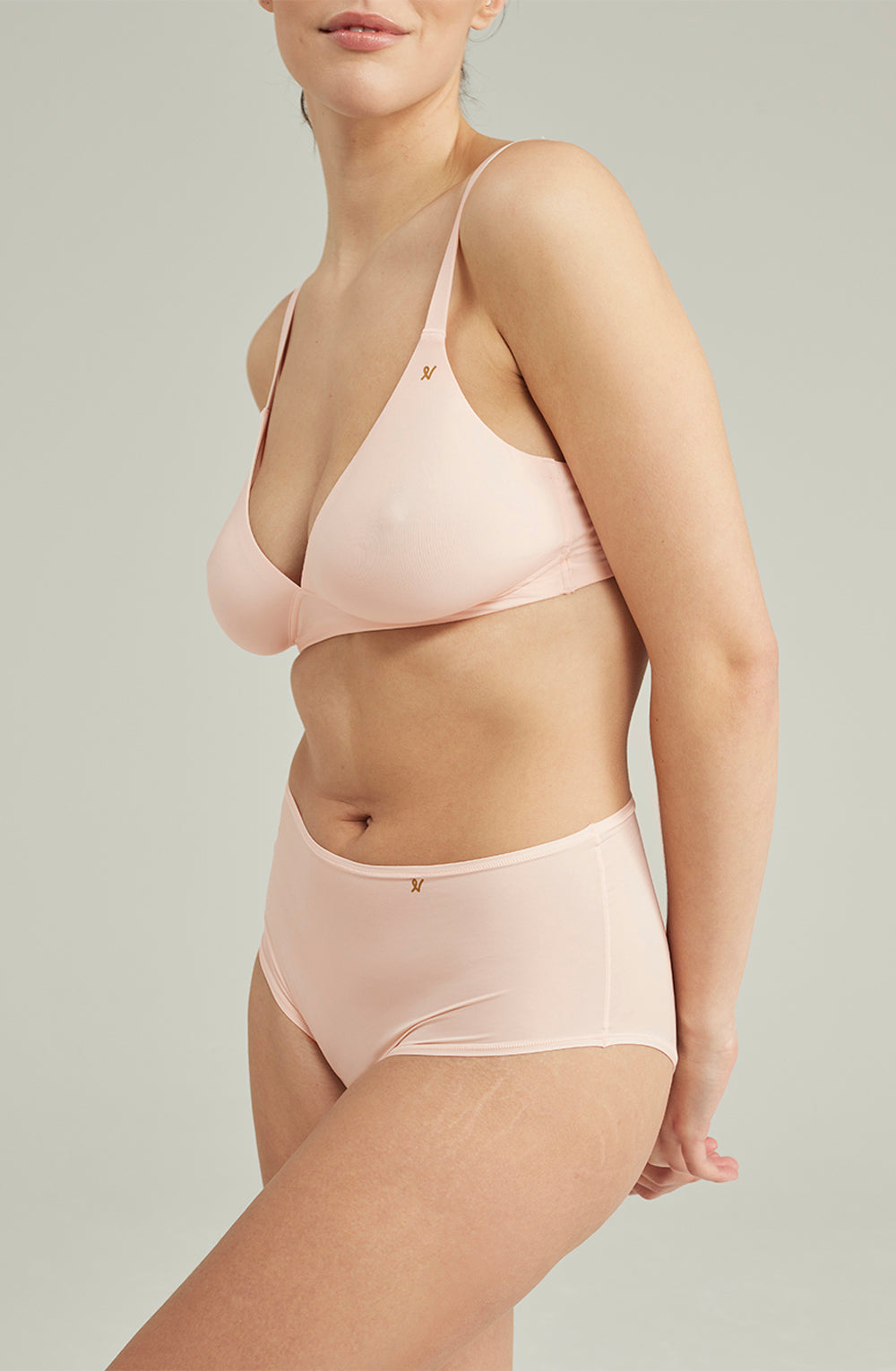 The Second Skin Stretch Easy Does It Bralette Blush Pink