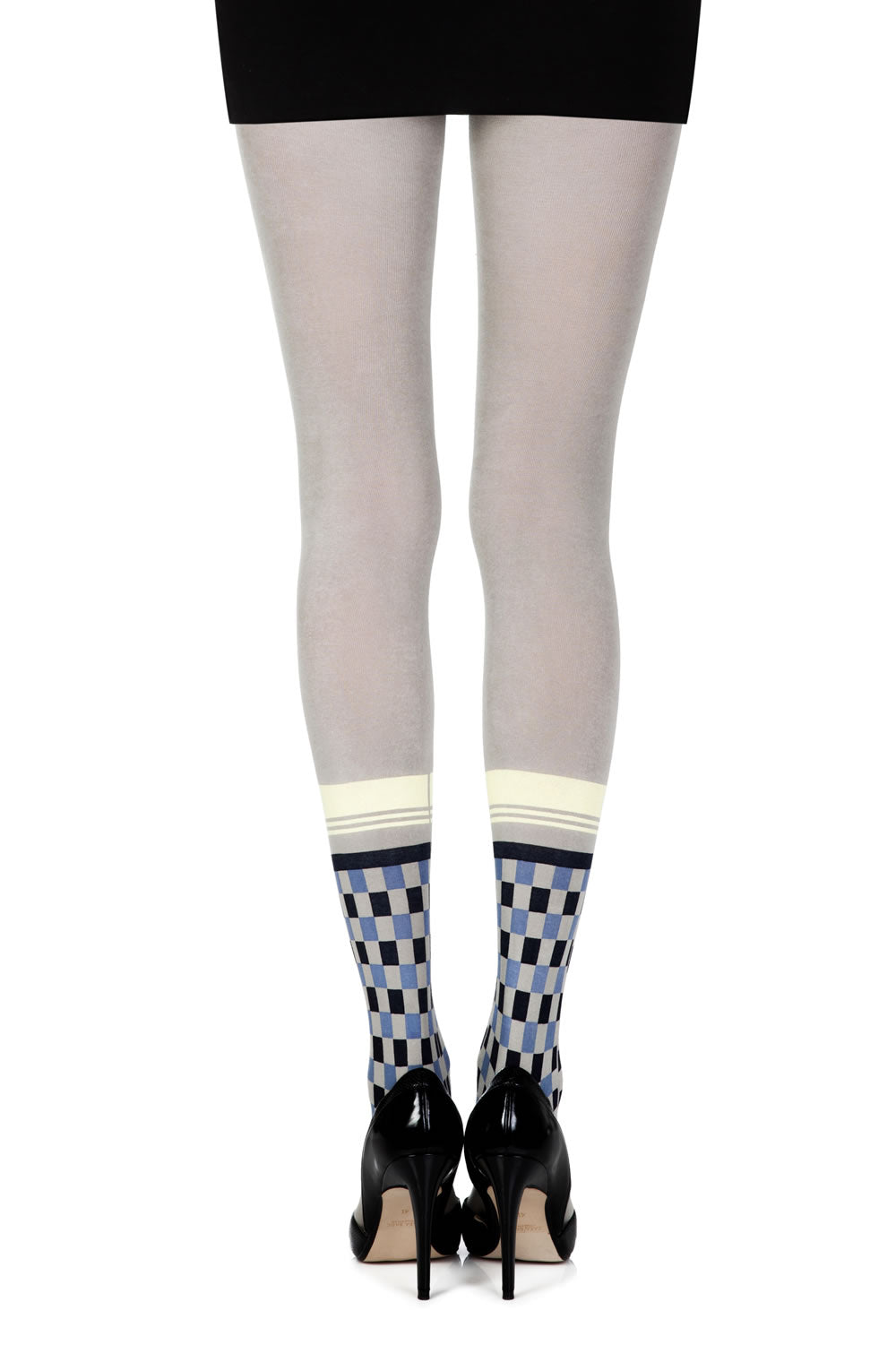 Zohara "Happy Socks" Grey/Multi Print Tights