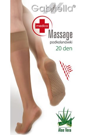 Gabriella Medica Massage 20 Knee Highs Beige